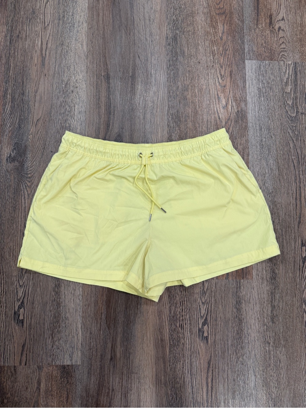 Athleta Yellow Elastic Waist Athletic Shorts